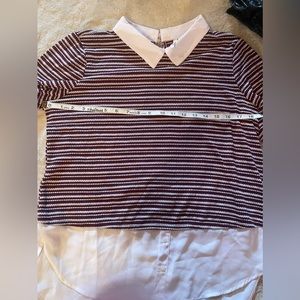 Collared Layered Blouse